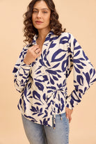 DAKOTA VISCOSE PRINTED WRAP SHIRT - Sunday Story