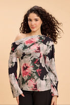 DANNI ONE SHOULDER VISCOSE NYLON TOP - Sunday Story