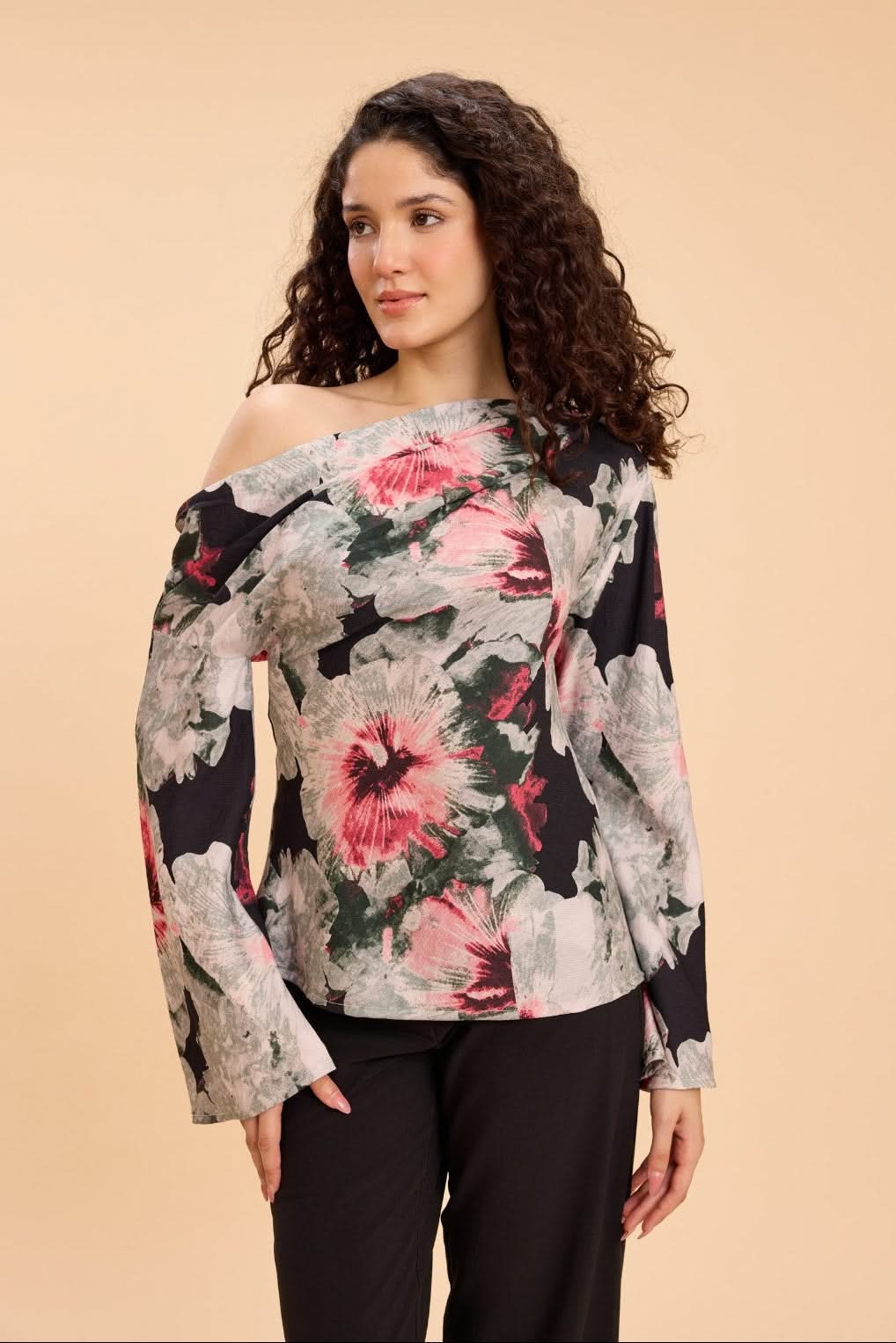 DANNI ONE SHOULDER VISCOSE NYLON TOP - Sunday Story