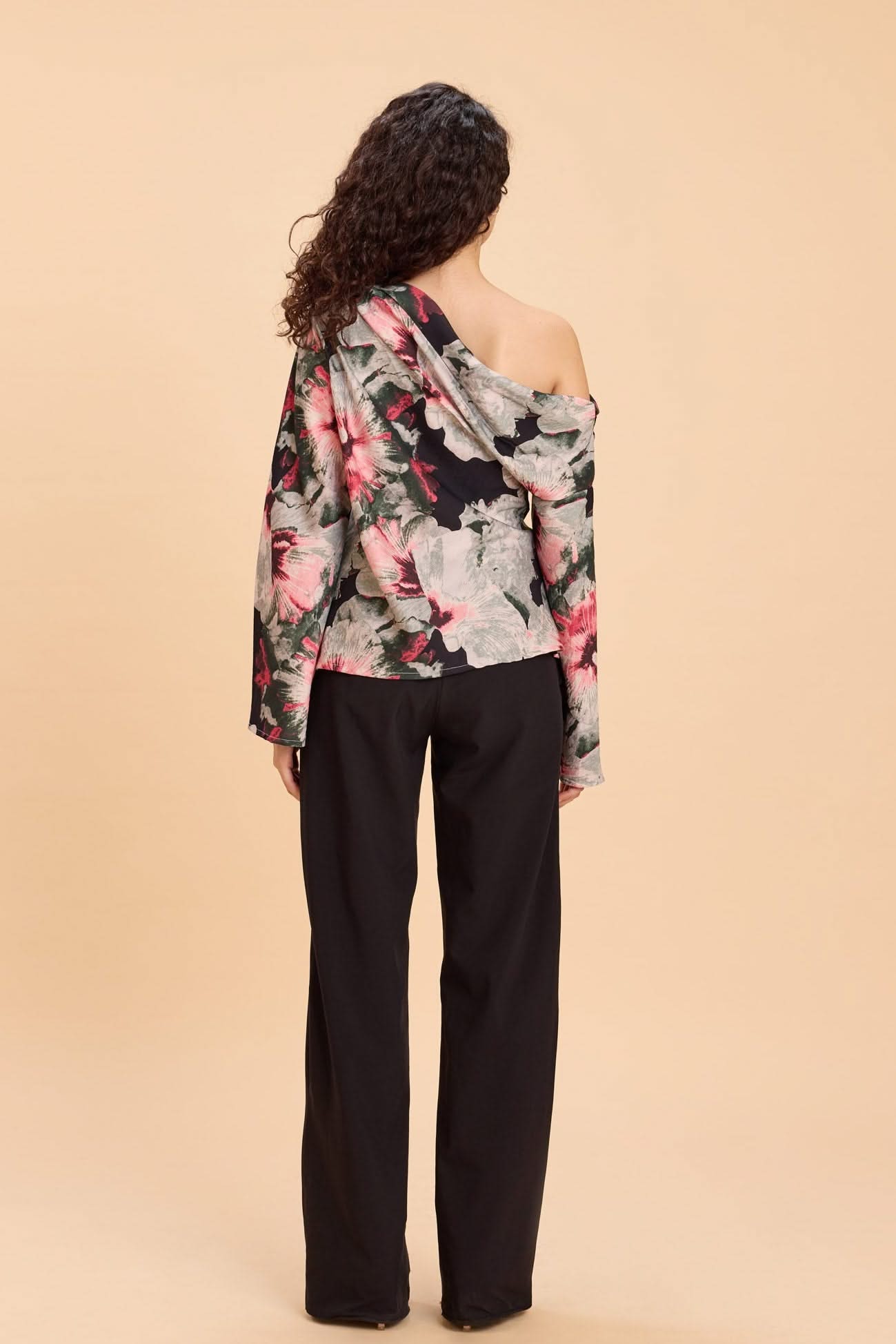 DANNI ONE SHOULDER VISCOSE NYLON TOP - Sunday Story