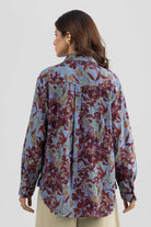 DARBY LINEN FLORAL PRINTED SHIRT WITH BELT - Sunday Story