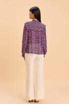 EMBER VISCOSE GEORGETTE SMOCKED POET BLOUSE - Sunday Story