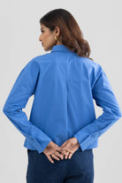 EZRA ASYMMETRICAL COTTON POPLIN SHIRT WITH FROG BUTTONS - Sunday Story