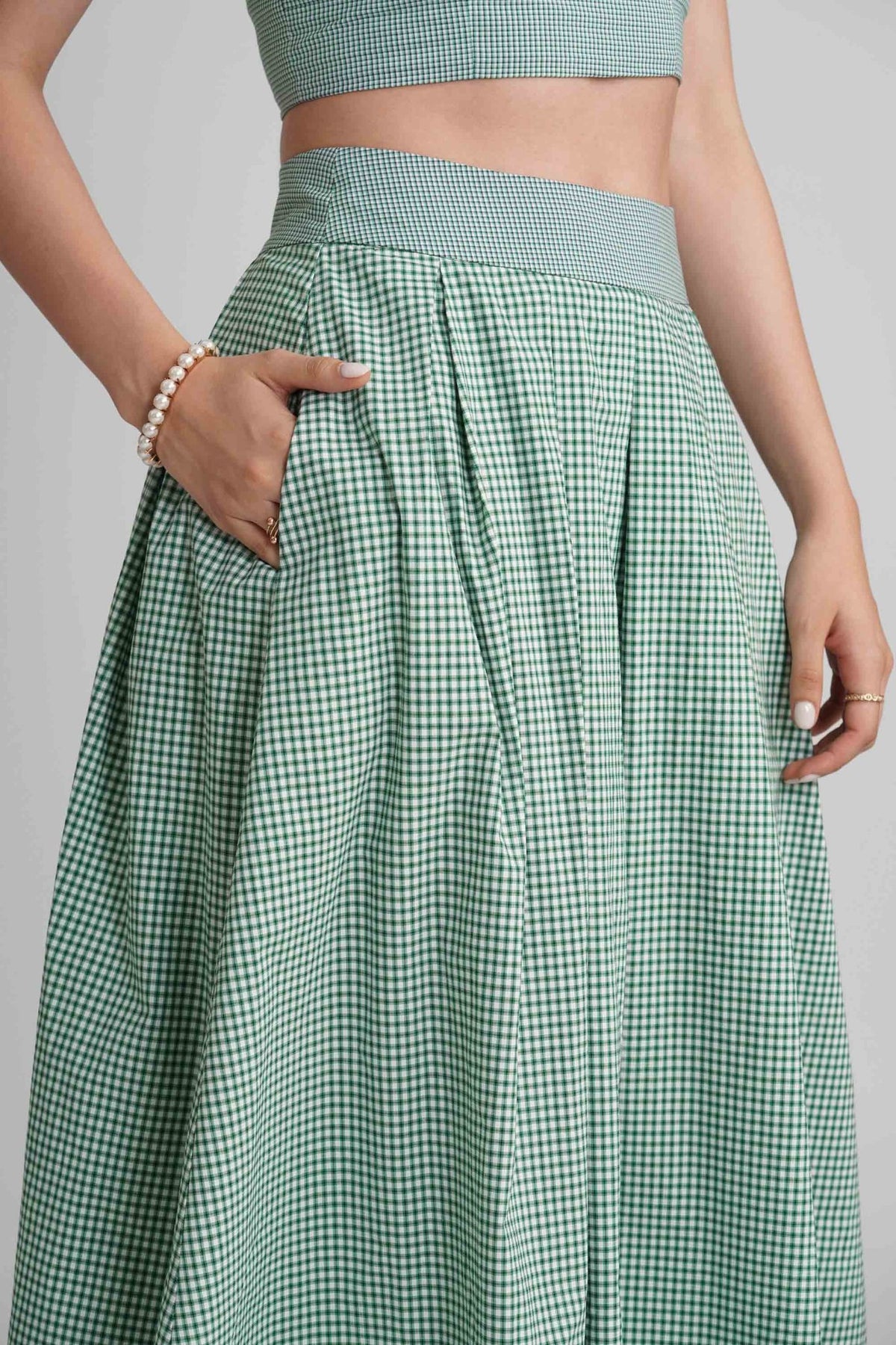 FALLON TOP IN COTTON GINGHAM CHECKS - Sunday Story