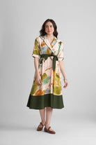 FAWN FIT AND FLARE PRINTED MIDI DRESS - Sunday Story