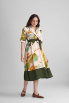 FAWN FIT AND FLARE PRINTED MIDI DRESS - Sunday Story