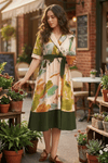 FAWN FIT AND FLARE PRINTED MIDI DRESS - Sunday Story