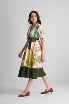 FAWN FIT AND FLARE PRINTED MIDI DRESS - Sunday Story