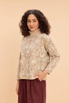 FIONA TURTLE NECK PULLOVER WITH INTRICATE JACQUARD PATTERN - Sunday Story