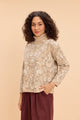 FIONA TURTLE NECK PULLOVER WITH INTRICATE JACQUARD PATTERN