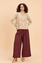 FIONA TURTLE NECK PULLOVER WITH INTRICATE JACQUARD PATTERN - Sunday Story