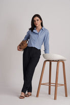 FIORA BARREL ANKLE PANT WITH PLEAT DETAIL - Sunday Story