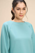 FLEUR T-SHIRT IN FLUID JERSEY WITH VOLUMINOUS SLEEVEES - Sunday Story
