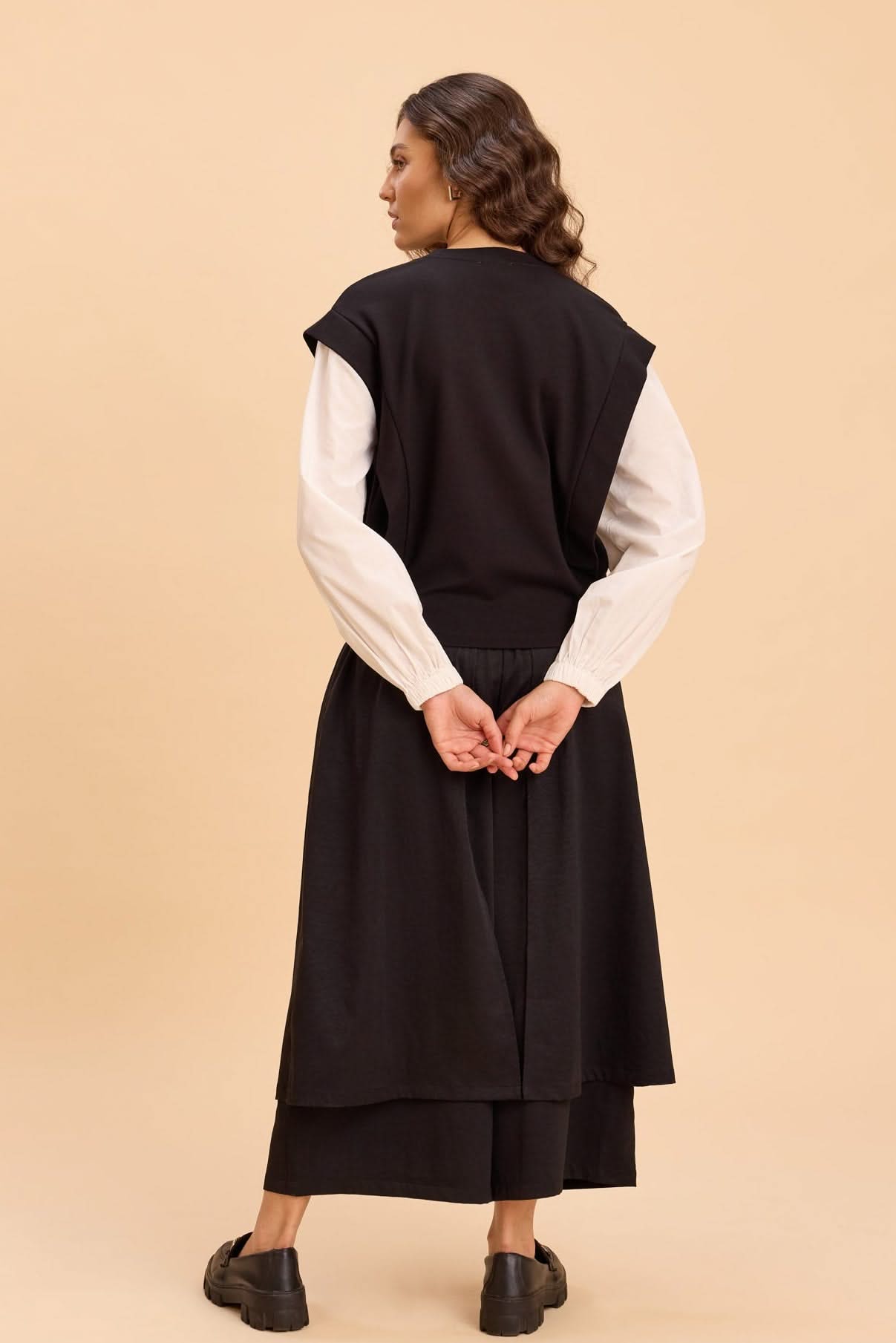 HARIS FAUX LAYERED T-SHIRT WITH VOLUMINOUS SLEEVES - Sunday Story