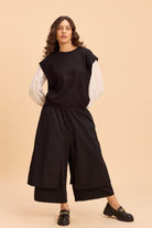 HARIS FAUX LAYERED T-SHIRT WITH VOLUMINOUS SLEEVES - Sunday Story