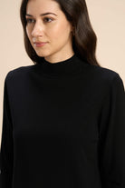 HONEY VISCOSE HIGH NECK PULLOVER - Sunday Story