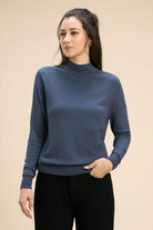 HONEY VISCOSE HIGH NECK PULLOVER - Sunday Story