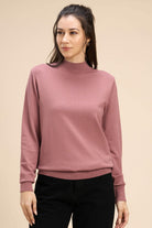 HONEY VISCOSE HIGH NECK PULLOVER - Sunday Story