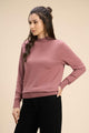 HONEY VISCOSE HIGH NECK PULLOVER
