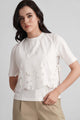 IBIZA COTTON T-SHIRT WITH EMBROIDERED BIB