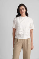 IBIZA COTTON T-SHIRT WITH EMBROIDERED BIB - Sunday Story
