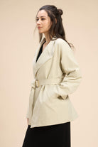 ISLA SHORT TRENCH COAT WITH DETACHABLE BELT - Sunday Story