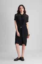 JANE RELAXED MIDI DRESS WITH FRONT TIE ADJUSTER - Sunday Story