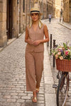 JIMMY 3D FLORAL JACQUARD KNITTED VEST CO-ORD SET - Sunday Story