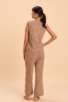 JIMMY 3D FLORAL JACQUARD KNITTED VEST CO-ORD SET - Sunday Story