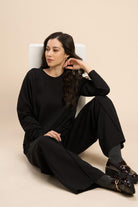JOAN JERSEY TRAVEL CO-ORD WITH PLEATED RAGLAN SLEEVES - Sunday Story