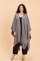 JOLLY LACE JACQUARD FRONT OPEN KNITTED CAPE