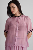NOAMI VISCOSE ORGANZA SHIRT AND PLEATED MIDI SKIRT CO-ORD SET - Sunday Story