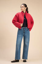 OLLY OVERSIZED JACKET WITH UNIQUE CRINKLED QUILTED PATTERN - Sunday Story