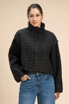 OLLY OVERSIZED JACKET WITH UNIQUE CRINKLED QUILTED PATTERN - Sunday Story
