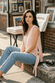 ORANA V-NECK STRIPED BIB TOP