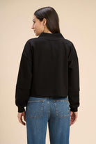 PAMELA V-NECK DROP FULL SLEEVE T-SHIRT IN FLUID JERSEY - Sunday Story