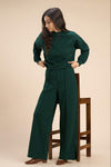 PAMMY JERSEY TRAVEL CO-ORD WITH WIDE LEG PINKTUCK PANTS - Sunday Story