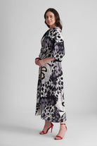 PENNY V NECK PRINTED KAFTAN MAXI DRESS - Sunday Story