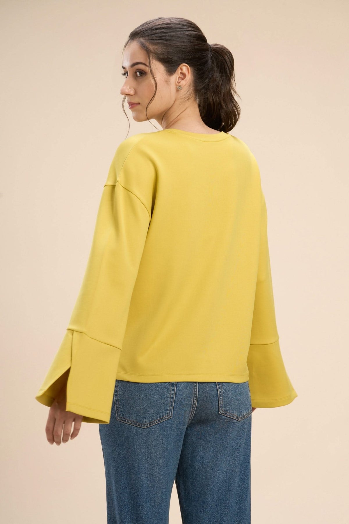 POLLY WIDE SLEEVED T-SHIRT WITH SLIT CUFFS - Sunday Story
