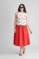 QUINN SLEEVELESS BIB WITH SIDE TIE UPS - Sunday Story