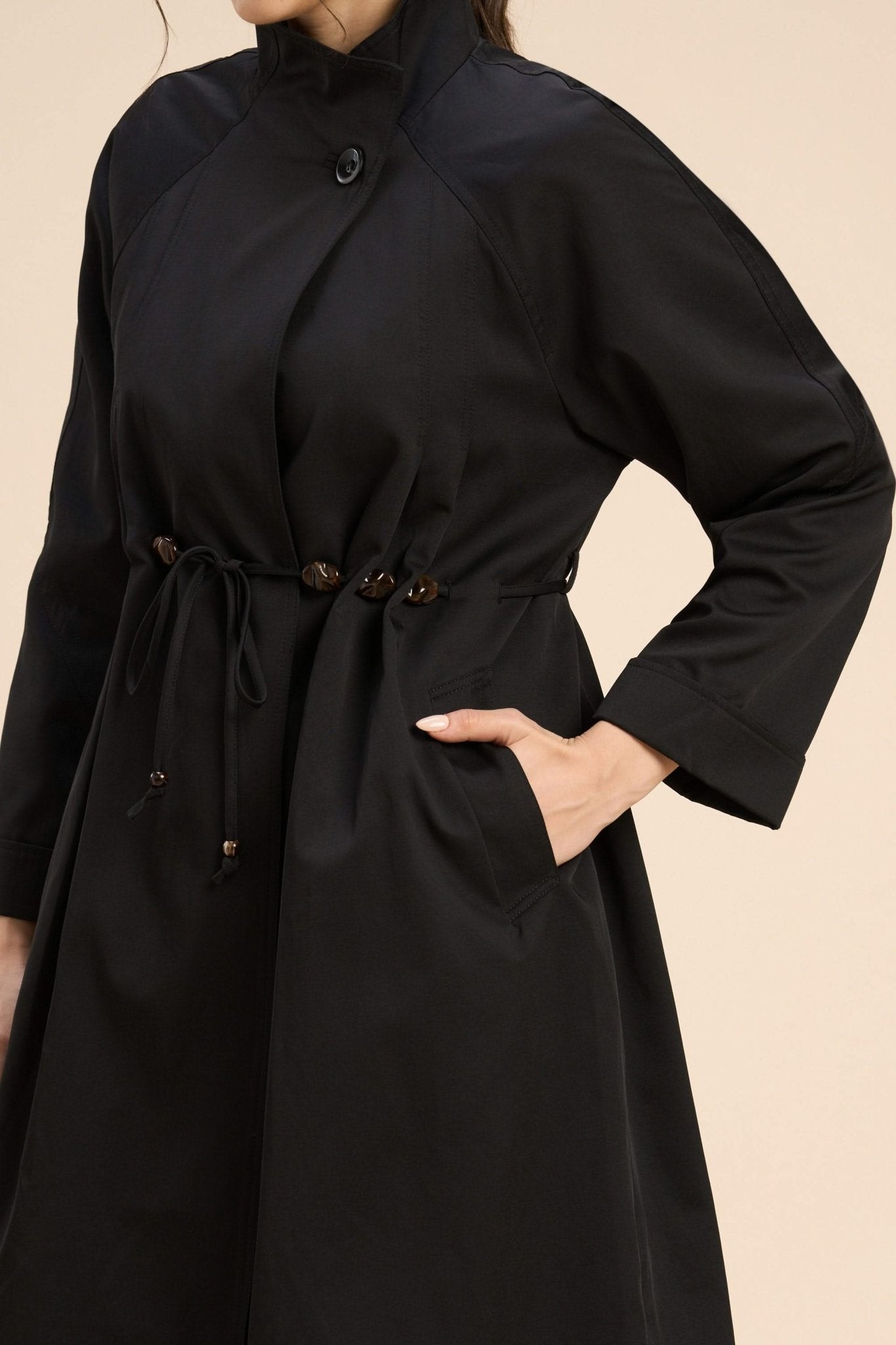 RESSE TRENCH COAT WITH A UNIQUE DRAWSTRING DETAIL - Sunday Story