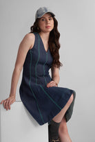 ROMA FIT AND FLARE LYOCELL DENIM SHORT DRESS - Sunday Story