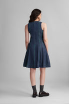 ROMA FIT AND FLARE LYOCELL DENIM SHORT DRESS - Sunday Story