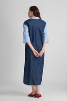 SABINA CONTRAST PANEL SHIRT DRESS - Sunday Story
