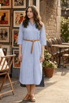SABINA CONTRAST PANEL SHIRT DRESS - Sunday Story