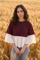 SELENE FAUX LAYERED PEPLUM T-SHIRT