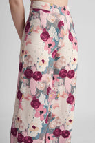 STACIA CO-ORD SET WITH HALTER TOP AND STRAIGHT PANTS IN PRINTED VISCOSE - Sunday Story