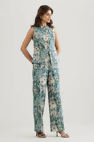 SUTTON COTTON PRINTED CO-ORD SET WITH STATEMENT BUTTONS - Sunday Story