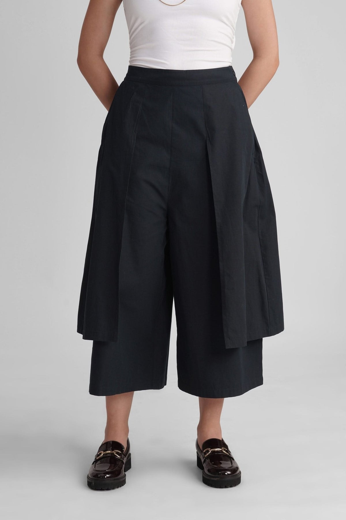 TOKYO PANELED WIDE ANKLE COTTON PANT - Sunday Story