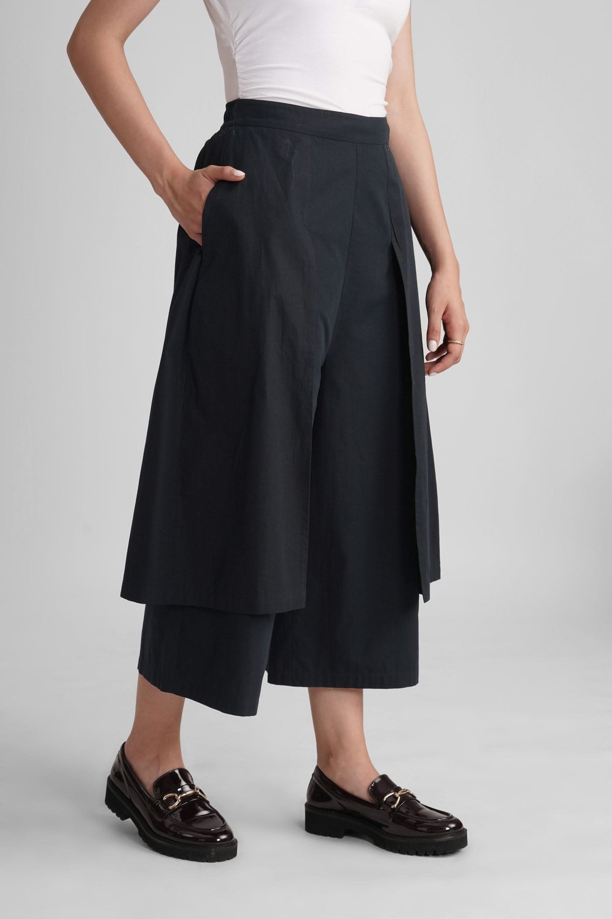TOKYO PANELED WIDE ANKLE COTTON PANT - Sunday Story